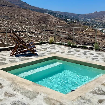 Korthi Galini House Heated Plunge Pool & Sea Views Ormos (Andros)